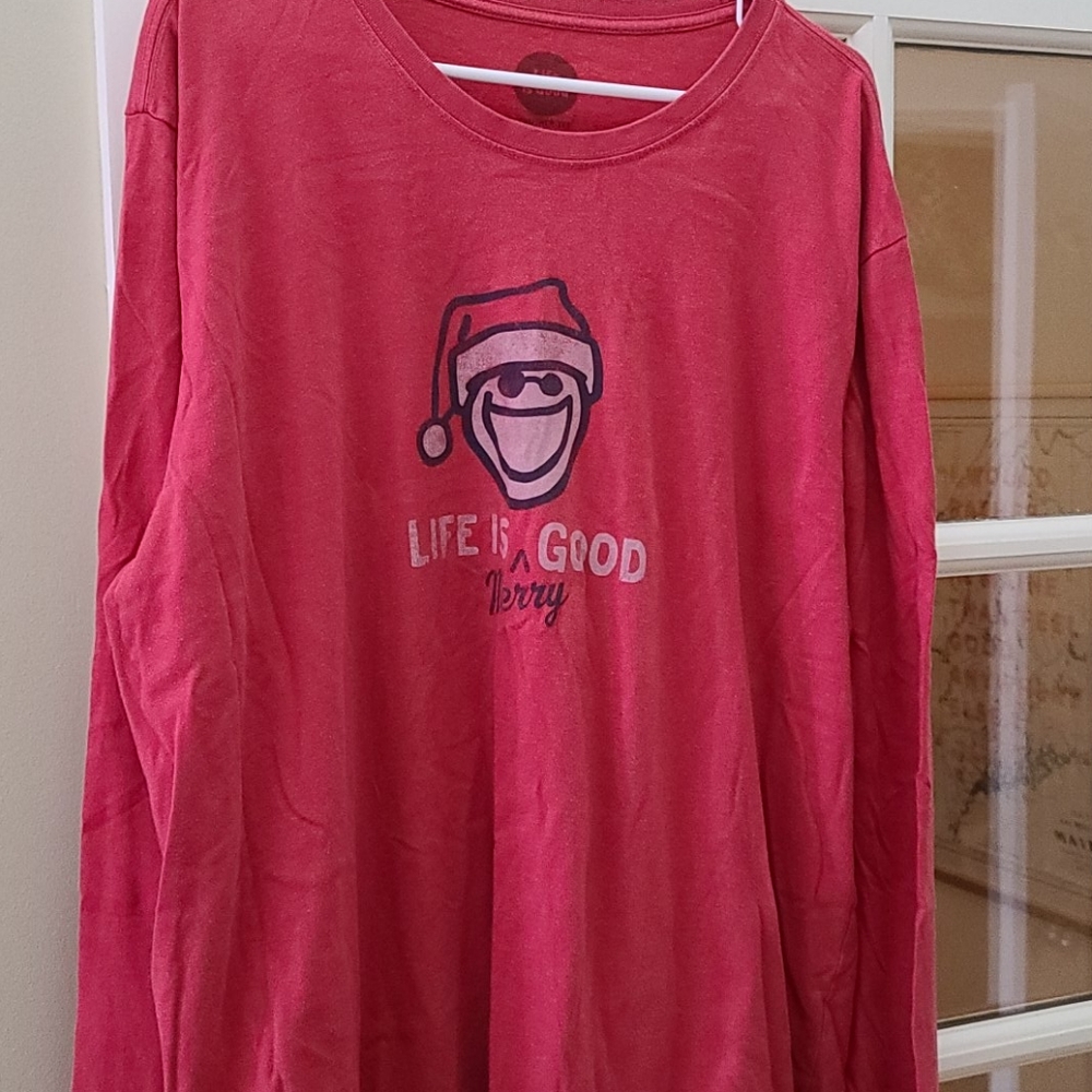 Life is good Santa t-shirt
